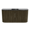 Mondiaz JOYA-DLUX 83.2cm toiletmeubel - ronding links en rechts kleur Shadow - Wastafel FAYE positie Midden 1 kraangat kleur Lava. SW1422886