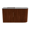 Mondiaz JOYA-DLUX Meuble de toilette 71,6cm - arrondi droit couleur Ruby - Lavabo FAYE position Gauche 1 trou de robinet couleur Oza SW1425534