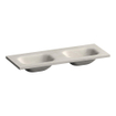 BRAUER Dune Medium Wastafel - 120cm - 2 wasbakken - 0 kraangaten - sintered stone - Ivory Travertin SW1477950
