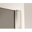 Fortifura Galeria inloopdouche - 40x200cm - rookglas - wandarm - Geborsteld RVS PVD (RVS) SW876897