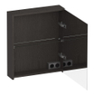 BRAUER Impress armoire de toilette - 60x70x15cm - sans éclairage - avec 1 porte miroir double face à ouverture droite - Timber Anthracite SW1199036