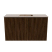 Mondiaz JOYA-DLUX 70cm toiletmeubel - kleur Walnut - Wastafel FAYE positie Midden Zonder kraangat kleur Saba. SW1424636