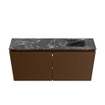 MONDIAZ TURE-DLUX Meuble toilette - 100cm - Rust - EDEN - vasque Lava - position droite - 1 trou de robinet SW1104042