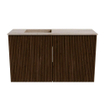 Mondiaz JOYA-DLUX 70cm meuble de salle de bains - couleur Walnut - Vasque FAYE position Gauche 1 trou de robinet couleur Saba. SW1424628