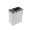 MONDIAZ TURE-DLUX Meuble toilette - 40cm - Greey - EDEN - vasque Lava - position droite - sans trou de robinet SW1103786