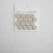 The Mosaic Factory London carreau mosaïque 2.3x2.6x0.5cm pour sol pour intérieur et extérieur Hexagone Céramique Blanc SW862048
