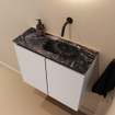 MONDIAZ TURE-DLUX Meuble WC 60cm Linen. Lavabo EDEN Lava position droite. Sans trou de robinet. SW1103923
