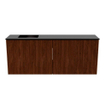 Mondiaz JOYA 100cm toiletmeubel - kleur Ruby - Wastafel FAYE positie Links Zonder kraangat kleur Urban. SW1421806