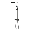 GROHE Vitalio Start 250 Regendoucheset - hoofddouche 25cm - ronde handdouche - 2 straalsoorten - met douchethermostaat - mat zwart SW1126877