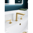 Crosswater Foile Mitigeur lavabo - 2 leviers - Laiton brossé SW968388