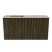 Mondiaz JOYA-DLUX 80cm meuble de salle de bains - couleur Shadow - Vasque FAYE position Gauche Sans trou de robinet couleur Arena. SW1424799