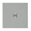 FugaFlow Eccelente Bac à douche Anto - 80x80cm - antidérapant - antibactérien - marbre minéral - carré - mat perla (gris clair) SW1470046