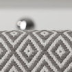 Sealskin trellis tapis de bain 60x60 cm en coton gris SW699482