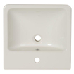 Plieger Seattle ensemble lavabo complet avec trop-plein 45x45cm avec robinet, siphon design et kit de fixation blanc SW96157