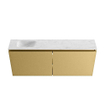 MONDIAZ TURE-DLUX Meuble toilette - 120cm - Oro - EDEN - vasque Opalo - position gauche - 1 trou de robinet SW1104455