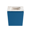 MONDIAZ TURE-DLUX Meuble de toilettes 40 cm Jeans. EDEN lavabo Frappe position milieu. Sans trou de robinet. SW1102798