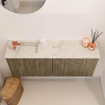 Mondiaz JOYA-DLUX 100cm meuble de salle de bains - couleur Dusk - Vasque FAYE position Gauche 1 trou de robinet couleur Frappe. SW1423134