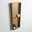 Mondiaz EASY Niche salle de bains - 149.5x8x29.5cm - à encastrer ou à monter - 2 compartiments - Oro | Oro SW1017039