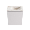 MONDIAZ TURE-DLUX Meuble toilette - 40cm - Cale - EDEN - vasque Frappe - position droite - sans trou de robinet SW1105183