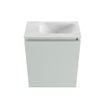 MONDIAZ TURE-DLUX Meuble de toilettes 40 cm Greey. Lavabo EDEN Opalo position droite. Avec 1 trou de robinet. SW1104329