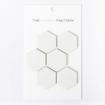 SAMPLE The Mosaic Factory Barcelona Carrelage mosaïque - 5.1x5.9x0.6cm - pour mur et sol pour intérieur et extérieur hexagonal - céramique - blanc SW861941