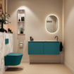 MONDIAZ TURE-DLUX Meuble toilette - 120cm - Smag - EDEN - vasque Glace - position droite - 1 trou de robinet SW1103524