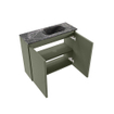 MONDIAZ TURE-DLUX Meuble toilette - 60cm - Army - EDEN - vasque Lava - position droite - sans trou de robinet SW1103670