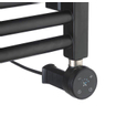 Crosswater MPRO Radiateur sèche-serviettes électrique - 140x50cm - 600 Watt - noir mat SW670263