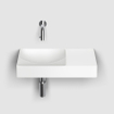 Clou Vale céramique lave-mains 45x19x7cm pré-percé trou de robinet à droite Blanc mat SW451461