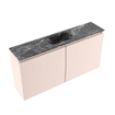 MONDIAZ TURE-DLUX meuble WC 100 cm Rosee. Lavabo EDEN Lava position centrale. Avec 1 trou de robinet. SW1103972