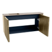 Mondiaz JOYA-DLUX 91.6cm toiletmeubel - ronding rechts kleur Dusk - Wastafel FAYE positie Links 1 kraangat kleur Saba. SW1426085
