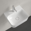Villeroy & Boch Finion lave-mains 1 trou de robinet 43x39cm - ceramic+ avec trop-plein dissimulé blanc SW106452
