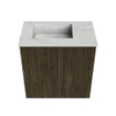 Mondiaz JOYA-DLUX Meuble de toilette 40cm - couleur Shadow - Vasque FAYE position Gauche Sans trou de robinet couleur Opalo SW1422923
