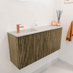 Mondiaz JOYA-DLUX 91.6cm toiletmeubel - ronding rechts kleur Dusk - Wastafel FAYE positie Links 1 kraangat kleur Ostra. SW1423429