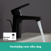 Hansgrohe Vernis Blend wastafelmengkraan 14.3x10.8cm Mat zwart SW651455