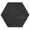 Terravito Fareno carreau mural et de sol - 21.6x25cm - 9mm - Hexagone - effet marbre - anthracite mat SW420150