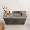 Mondiaz JOYA-DLUX Meuble de toilette 60cm - couleur Shadow - Vasque FAYE position Droite 1 trou de robinet couleur Sombra. SW1425190