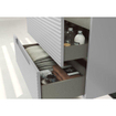 Adema Prime Balance Ensemble meuble salle de bains - 100x55x45cm - lavabo en céramique - 1 trou de robinet - greige mat (gris) SW1111452
