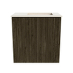 Mondiaz JOYA-DLUX Meuble de toilette 40cm - couleur Shadow - Vasque FAYE position Droite 1 trou de robinet couleur Meli. SW1424862