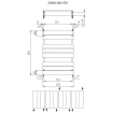 Plieger Genua designradiator horizontaal 800x550mm 405W wit 7253284