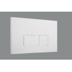 QeramiQ Push Plaque de déclenchement DualFlush pour bâti-support Geberit UP320 ABS rectangulaire Blanc brillant SW706187