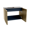 Mondiaz JOYA-DLUX 60cm toiletmeubel - kleur Dusk - Wastafel FAYE positie Links Zonder kraangat kleur Oza. SW1425974
