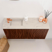 Mondiaz JOYA-DLUX 80cm toiletmeubel - kleur Ruby - Wastafel FAYE positie Links 1 kraangat kleur Opalo. SW1423712