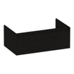 BRAUER Hope wastafelonderkast - 80x30x45.5cm - 1 softclose lade greeploos - 1 sifon uitsparing - Timber Black SW1198922
