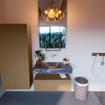Mondiaz ALAN-DLUX Ensemble de meuble - 90cm - meuble Oro mat - 1 tiroir - Lavabo Cloud Lava suspendu - vasque Centre - 0 trous de robinet SW808655