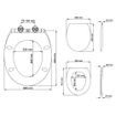 Tiger Boston Toiletbril Softclose Duroplast Wit/Chroom 37x5.5x45cm SW25348