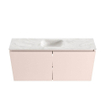 MONDIAZ TURE-DLUX Meuble toilette - 100cm - Rosee - EDEN - vasque Ostra - position centrale - 1 trou de robinet SW1105019