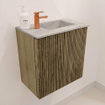 Mondiaz JOYA-DLUX Meuble de toilette 40cm - couleur Dusk - Vasque FAYE position Droite 1 trou de robinet couleur Glace. SW1423194
