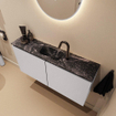 MONDIAZ TURE-DLUX Meuble de toilettes 100cm Cale. Lavabo EDEN Lava position milieu. Avec 1 trou de robinet. SW1103717