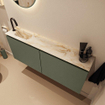 MONDIAZ TURE-DLUX Meuble de toilettes 120 cm Army. EDEN lavabo Frappe position gauche. Avec 1 trou de robinet. SW1102649